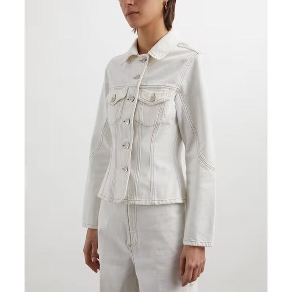 (28) MEDIUM DALA Denim Suit Jacket - Picture 2 of 4